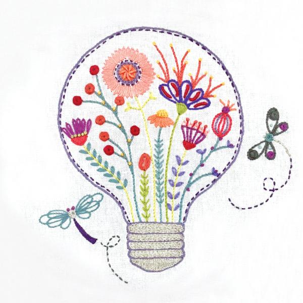 Lumière florale (vendu sans cercle)