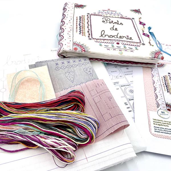 Livre De Points De Broderie Créatif DIY - Guide Portable Pour Débutants Et Amateurs | Apprentissage Couture Et Voyage
