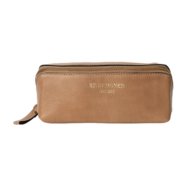 Trousse en cuir - Taupe