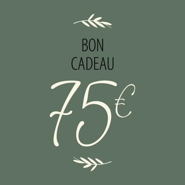 Bon cadeau - 75 €