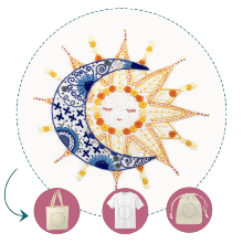 Le soleil a rendez-vous avec la lune - Easy Custo