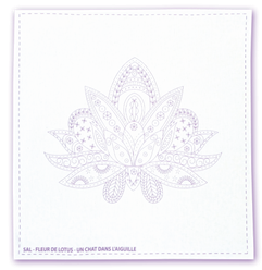 Fleur de lotus - Toile imprimée (SAL)