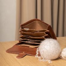 Organiseur en cuir - Camel