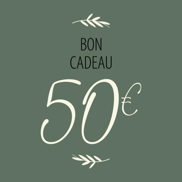 Bon cadeau - 50 €