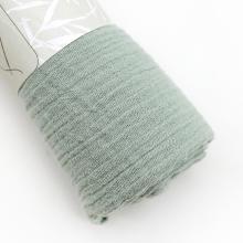 Gaze de coton vert pâle - Coupon