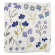 Porte-aiguille fleuri - Bleu