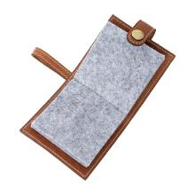 Porte-aiguilles en cuir - Noyer