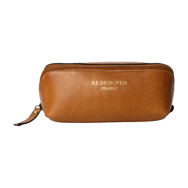 Trousse en cuir - Camel