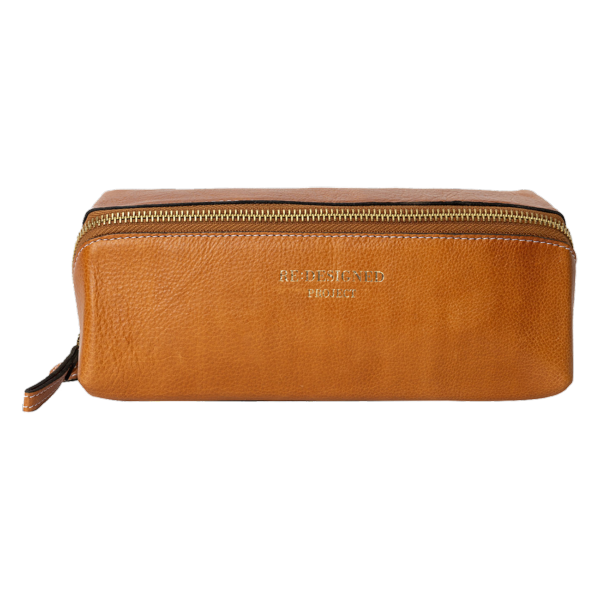 Grande trousse en cuir - Camel