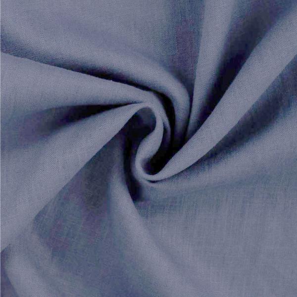 Lin fin denim - Mètre 