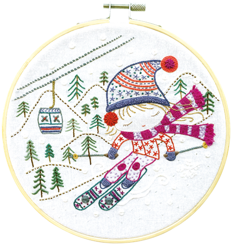 Salomé championne de ski (vendu sans cercle)