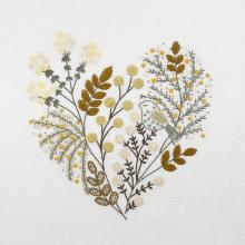 Premiers Mimosas (Cœur brodé de Février) EASY CUSTO