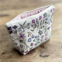 Trousse fleurie - Violette