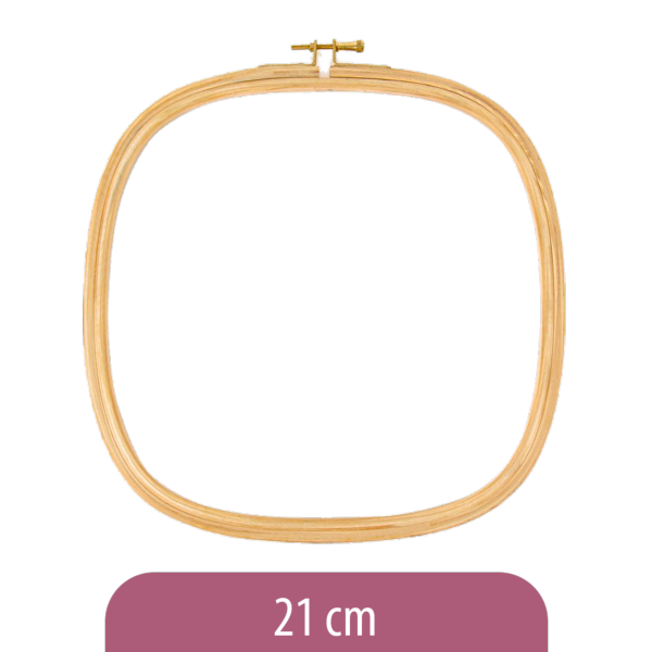 Cercle en bois carré - 21 et 25 cm