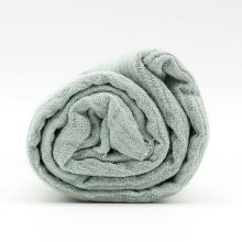 Gaze de coton vert pâle - Coupon