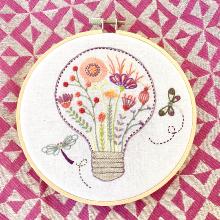 Lumière florale (vendu sans cercle)