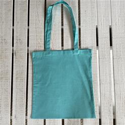 Tote bag 100% coton - Turquoise