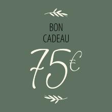 Bon cadeau - 75 €