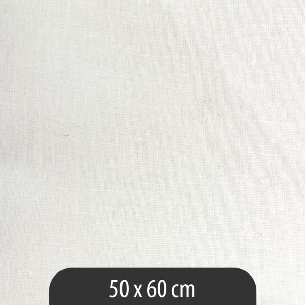 Coupon tissu métis blanc 50 x 60 cm