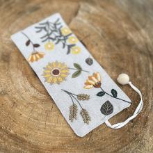 Marque-page fleuri - Eva 
