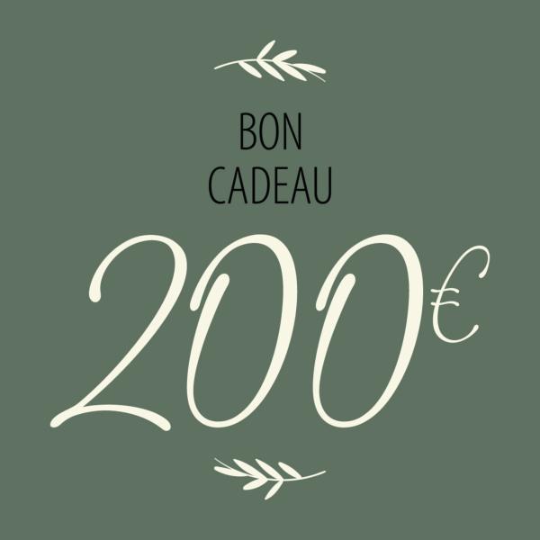 Bon cadeau - 200 €