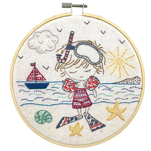 Sacha à la plage (vendu sans cercle)