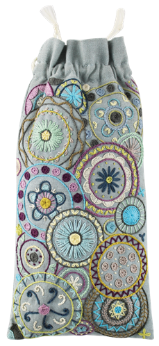 Etui à lunettes Mandala - Bleu