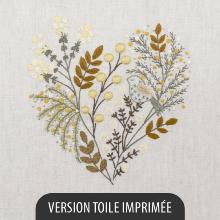 Premiers mimosas (Cœur brodé de Février)