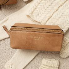 Trousse en cuir - Taupe