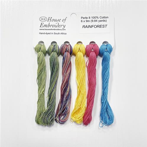 Coton perlé n°8 House of Embroidery - "Rainforest