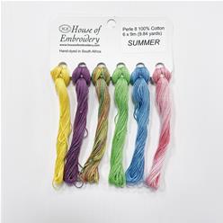 Coton perlé n°8 House of Embroidery - Summer