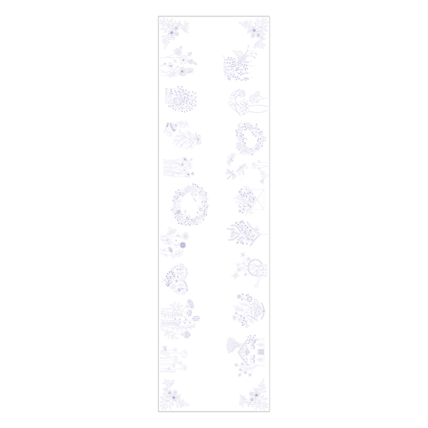 Broderies printanières - Panneau complet - TOILE IMPRIMÉE