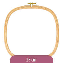 Cercle en bois carré - 25 cm