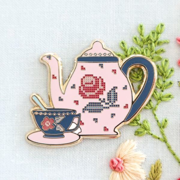 Porte-aiguilles aimanté “tea time”