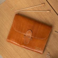 Organiseur en cuir - Camel
