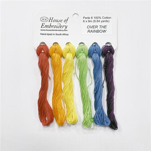 Coton perlé n°8 House of Embroidery - "Over the rainbow
