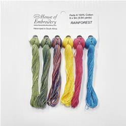 Coton perlé n°8 House of Embroidery - "Rainforest