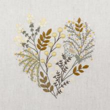 Premiers Mimosas (Cœur brodé de Février) EASY CUSTO