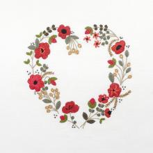 Rouge coquelicots (Cœur à broder de Juin)