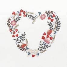 Rose tardive (Coeur brodé de Septembre) - EASY CUSTO