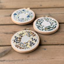 Couronne de mimosa - Petite couronne de février