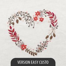 Ombre d’automne (Coeur brodé de Octobre) - EASY CUSTO