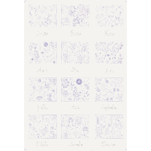 Calendrier perpétuel - Panneau complet - TOILE IMPRIMÉE