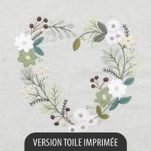 Pétales de printemps (Cœur brodé d'Avril)