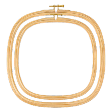 Cercle en bois carré - 21 et 25 cm