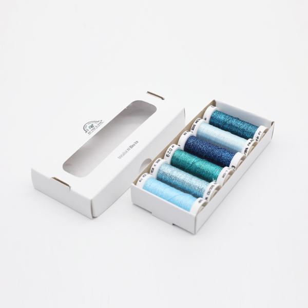 Fils métallisés - Pack de 6 nuances - Bleu Ice