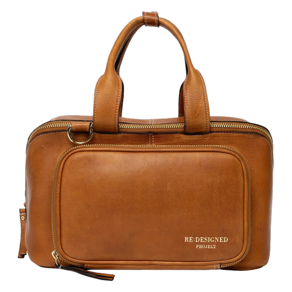 Sac à projet en cuir - Camel