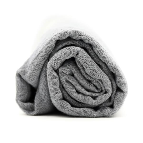 Gaze de coton grise - Coupon