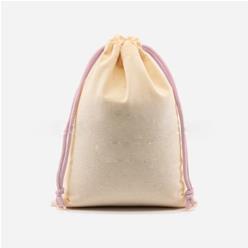 Petit pochon - Cordon rose clair