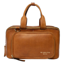 Sac à projet en cuir - Camel